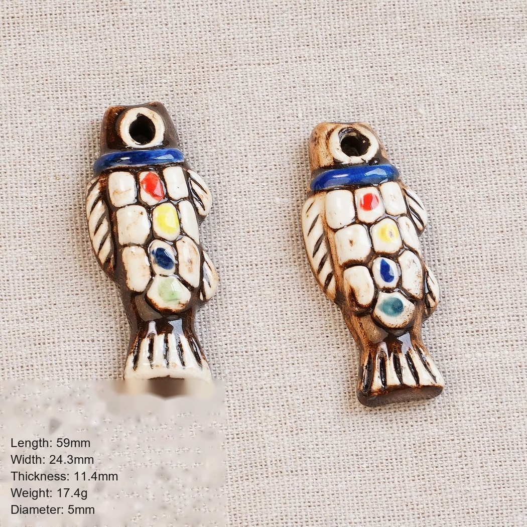 Chivy - Hand-Painted Style Fish Bead