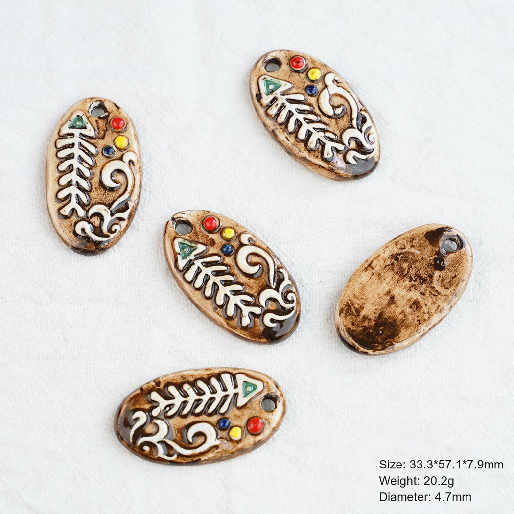 Chivy - Hand-Painted Style Fish Bead