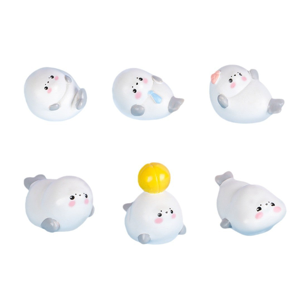 objella seal six pose marine figurine complete product display