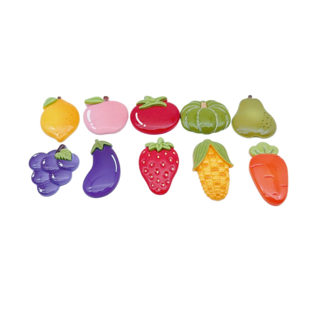 chivy colorful fruit vegetable slice embellishment complete product display