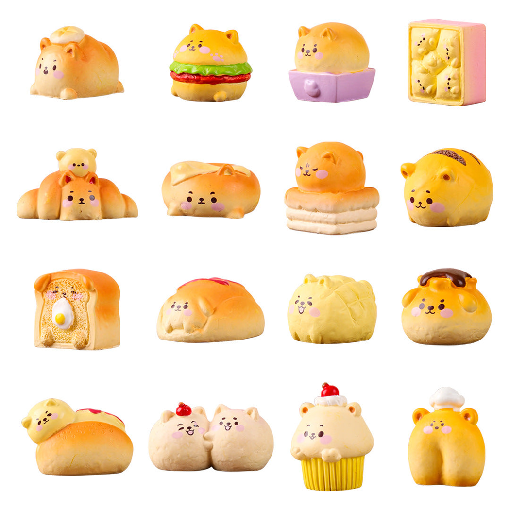 objella bread dog seventeen style figurine complete product display