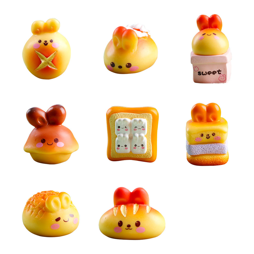 objella bread rabbit eight style figurine complete product display