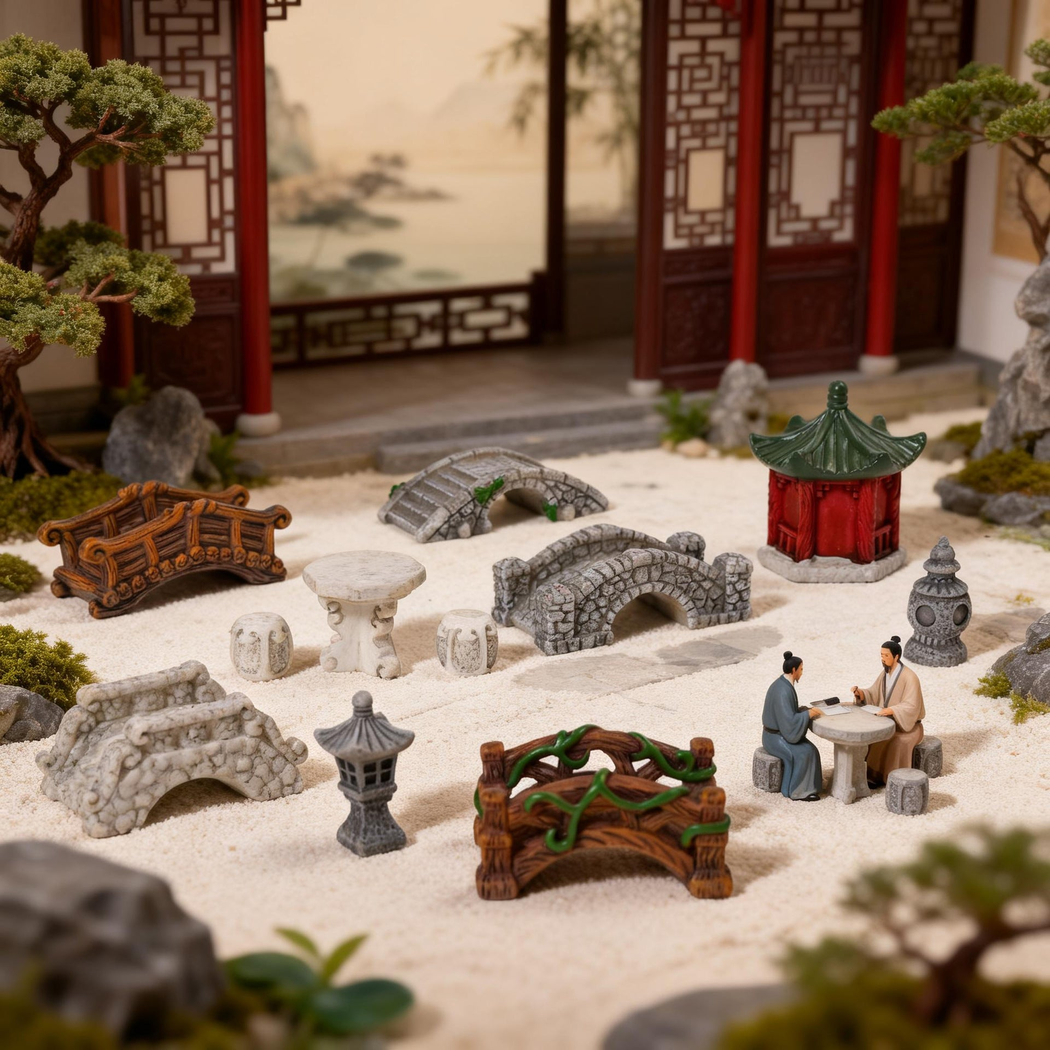 objella garden bridge eleven style miniature complete product display