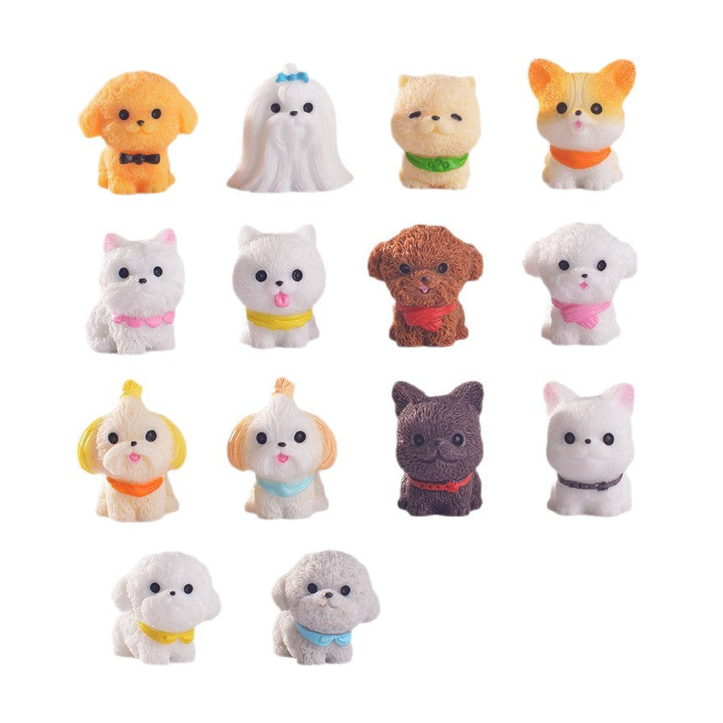 objella fourteen breed dog figurine complete product display