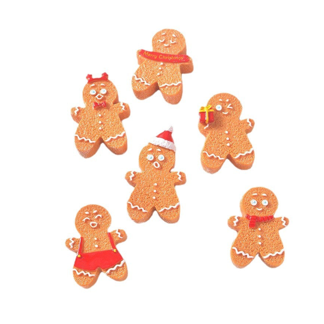 objella christmas gingerbread six style figurine complete product display