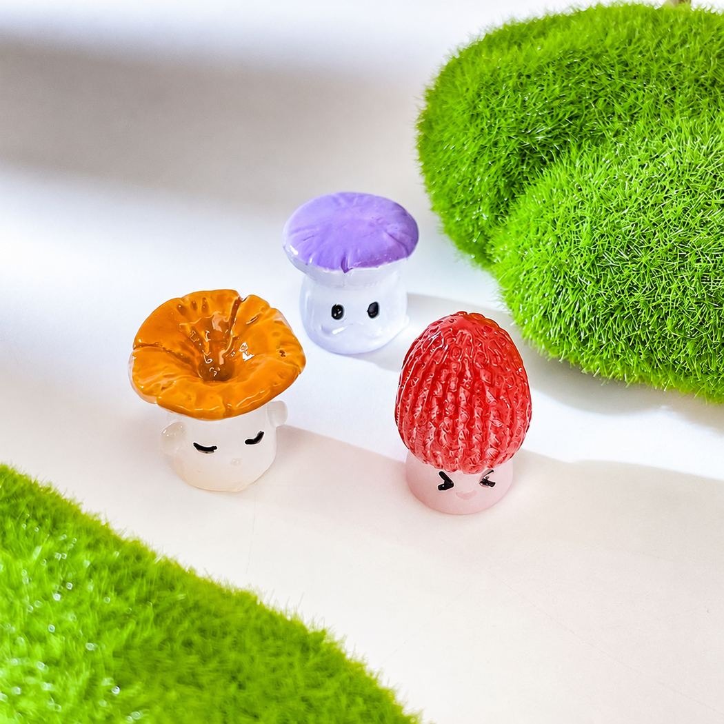 objella - wild mushroom seven-style figurine staged product scene