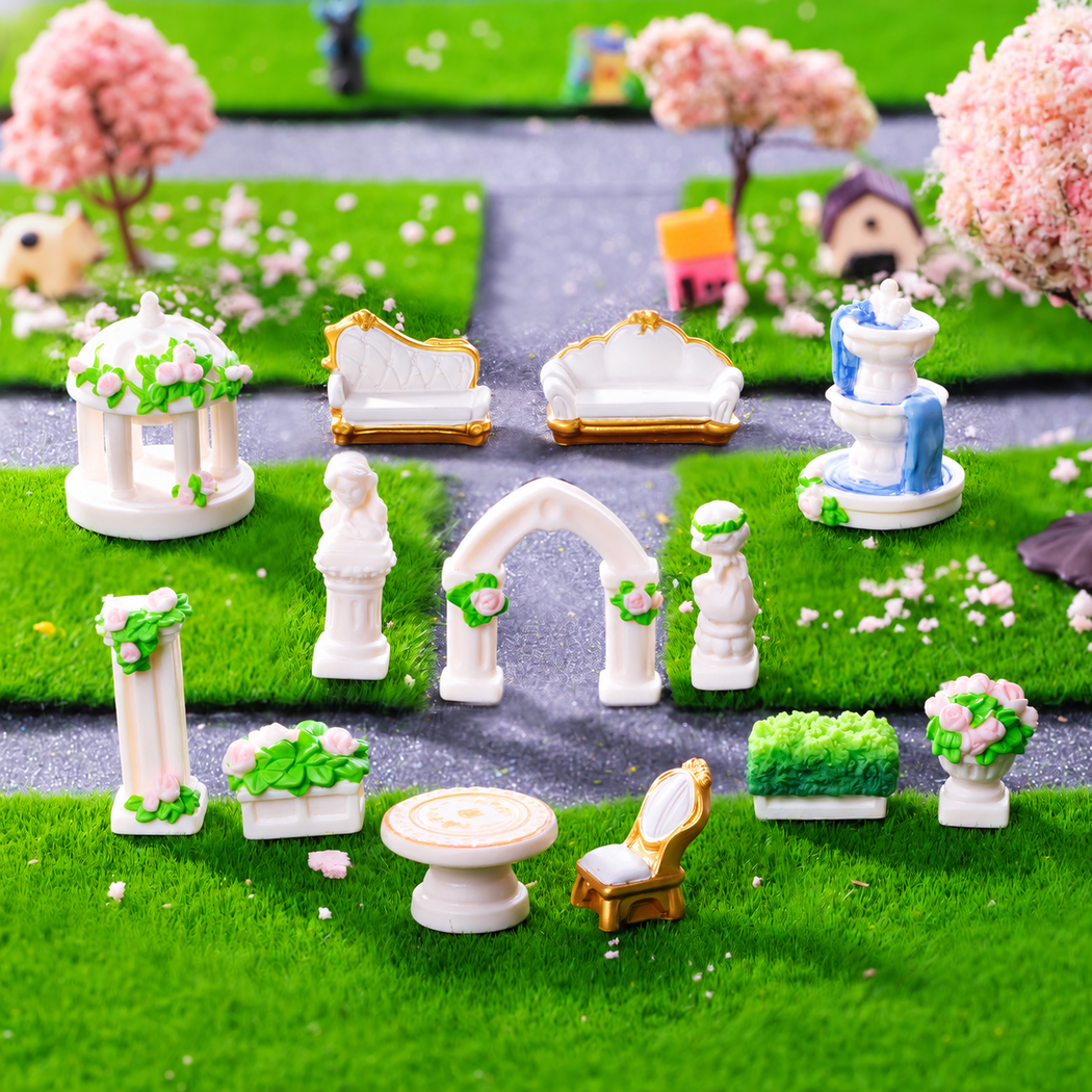 objella - european garden thirteen-piece miniature staged product scene
