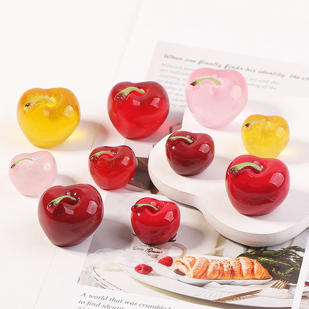 objella - translucent cherry ten-style miniature staged product scene