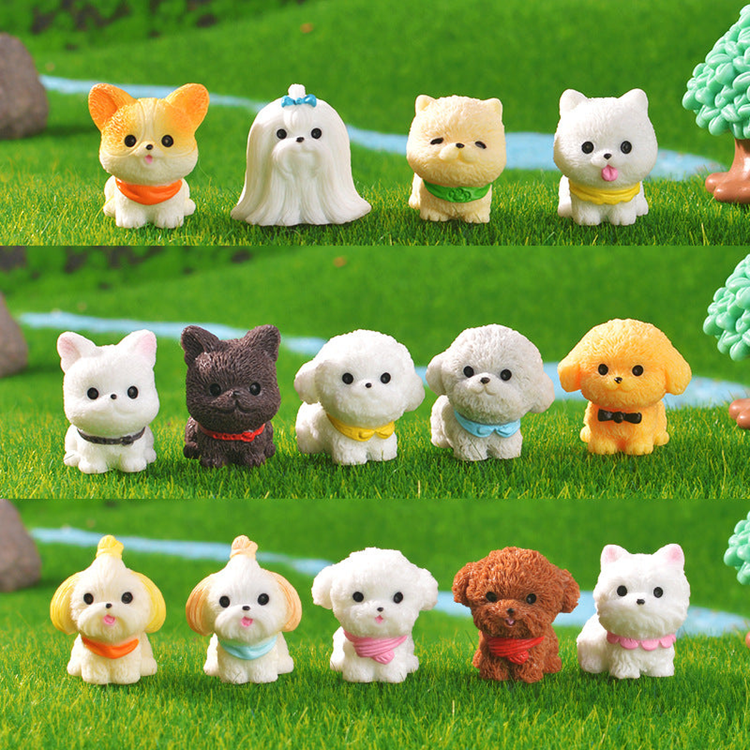 objella - fourteen-breed dog figurine staged product scene