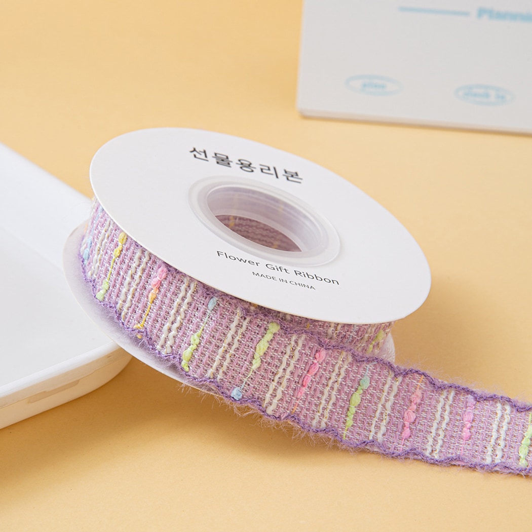 Rivora - DIY Macaron Style Checked Ribbon Trim