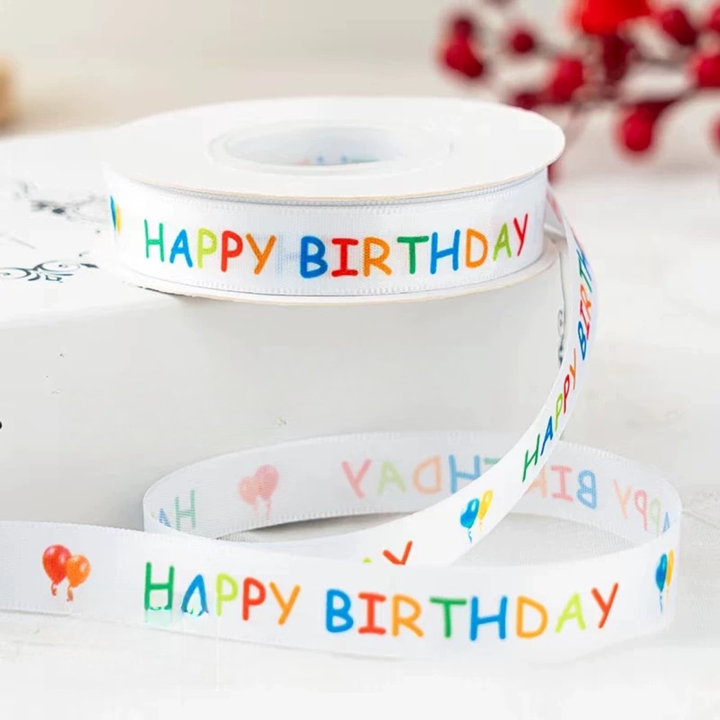 Rivora - DIY Dot Print Decorative Polyester Ribbon