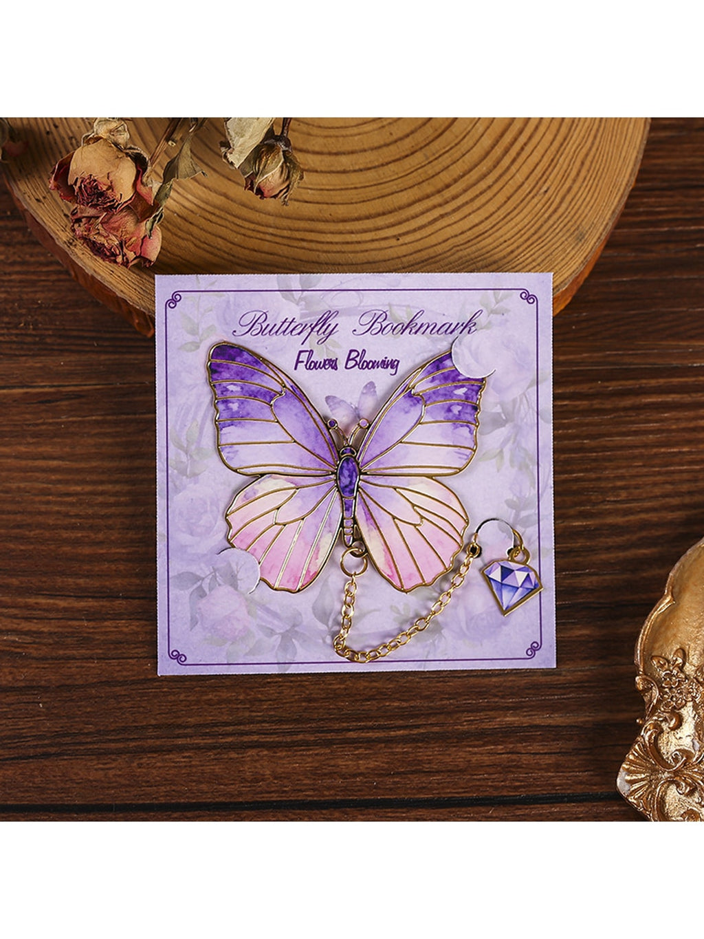 Novellea - Alloy Butterfly Decorative Chain Bookmark Oria & Co
