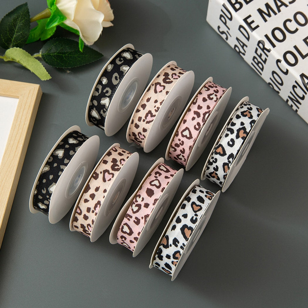 Rivora - DIY Leopard Print Polyester Ribbon