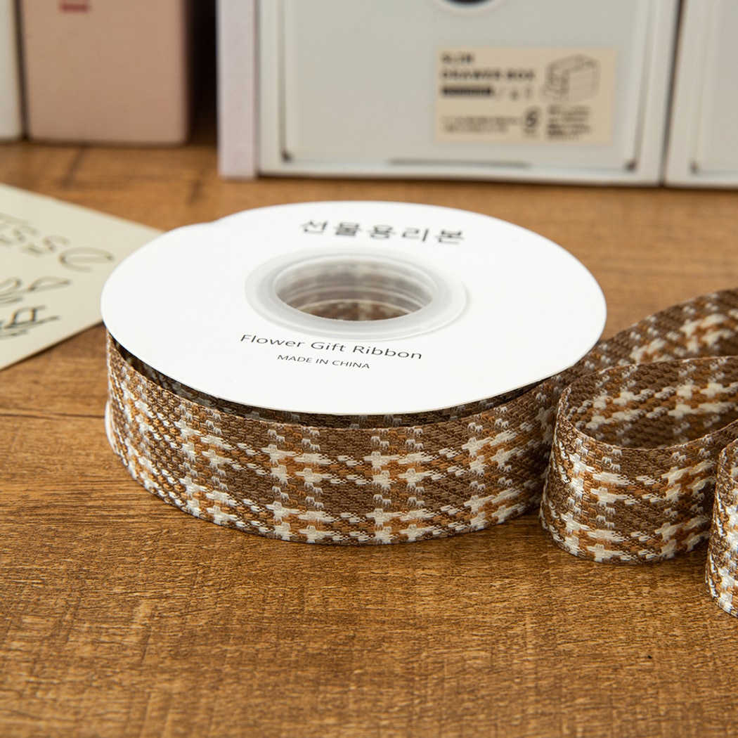 Rivora - DIY Vintage Houndstooth Pattern Ribbon