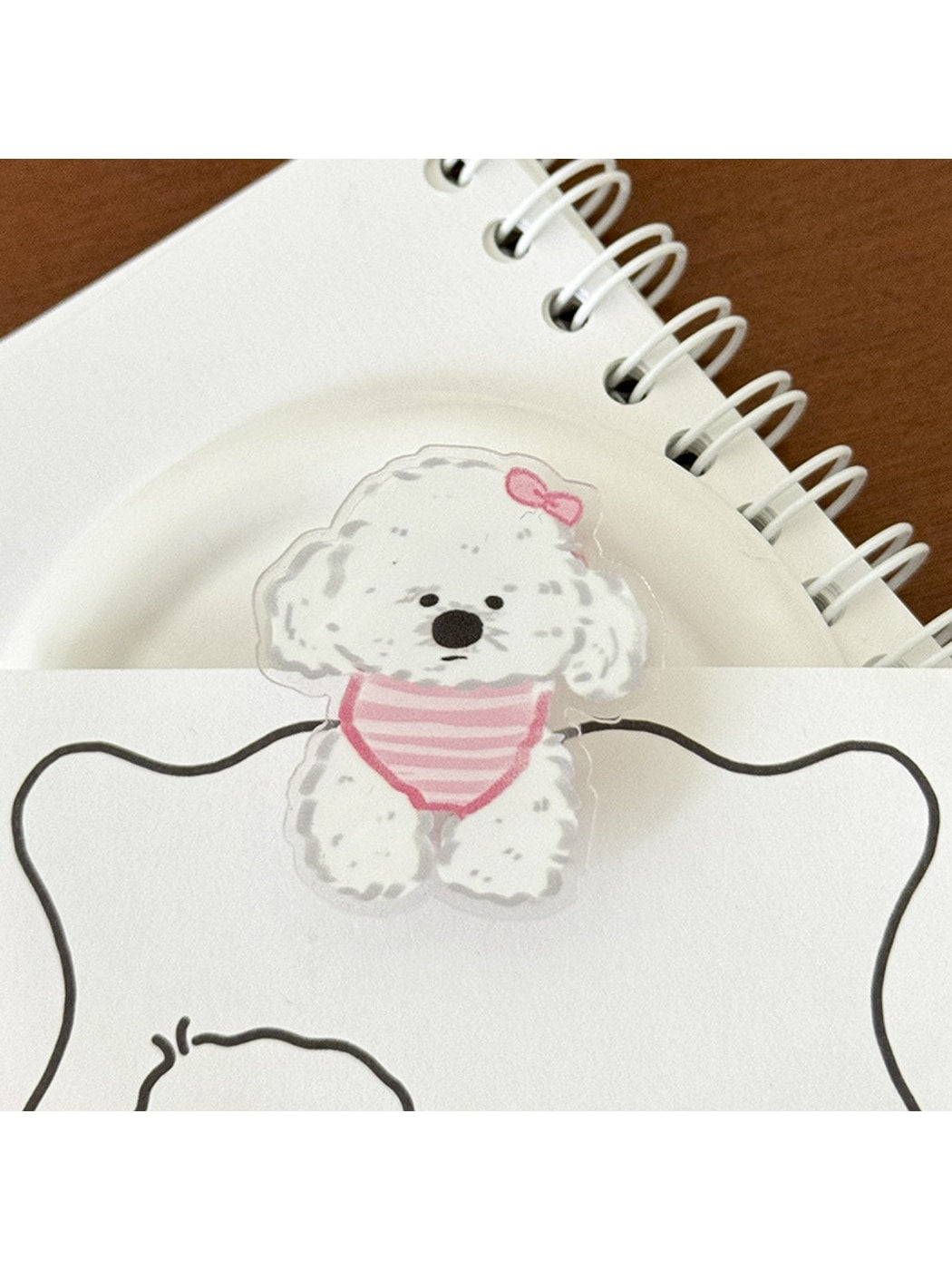 Clemi - Glossy Dog Shape Acrylic Decorative Planner Clip Oria & Co