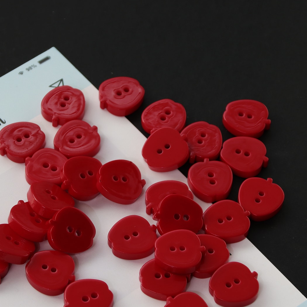 Bunli - 10 Pack DIY Fruit Shape 2-Hole Buttons