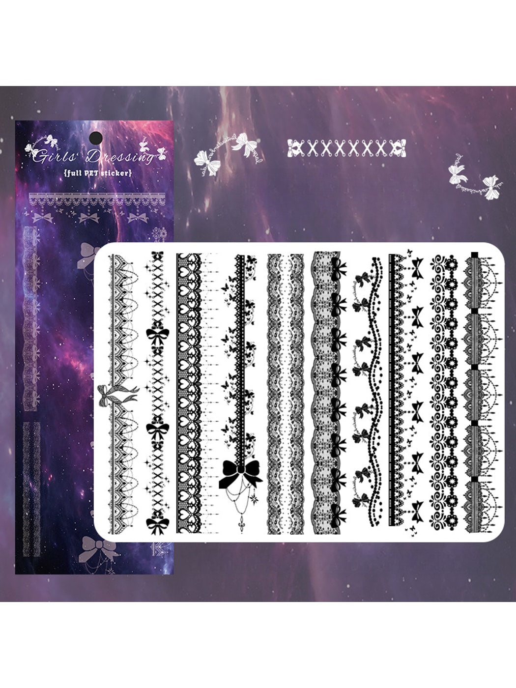 Lunira - Printed PET Border Collage Stickers pack Oria & Co