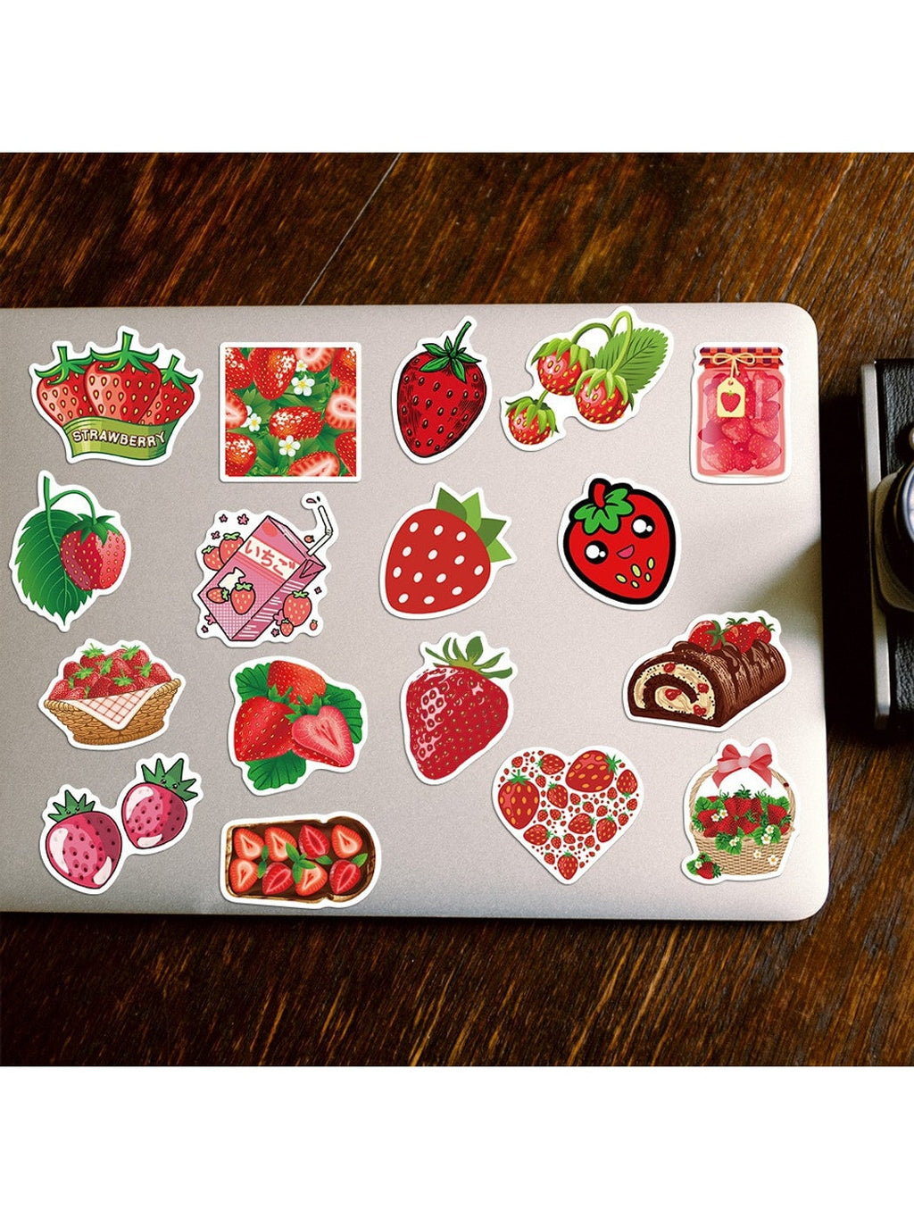 Lunira - 50 Piece Cute Cartoon Strawberry Stickers Pack Oria & Co