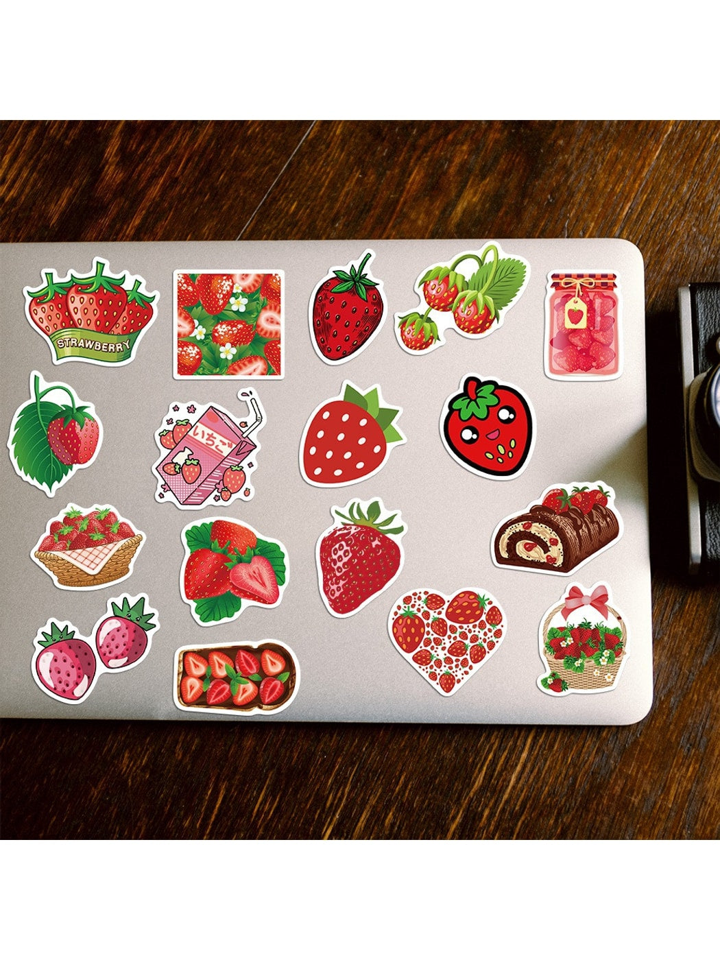 Lunira - 50 Piece Cute Cartoon Strawberry Stickers Pack Oria & Co