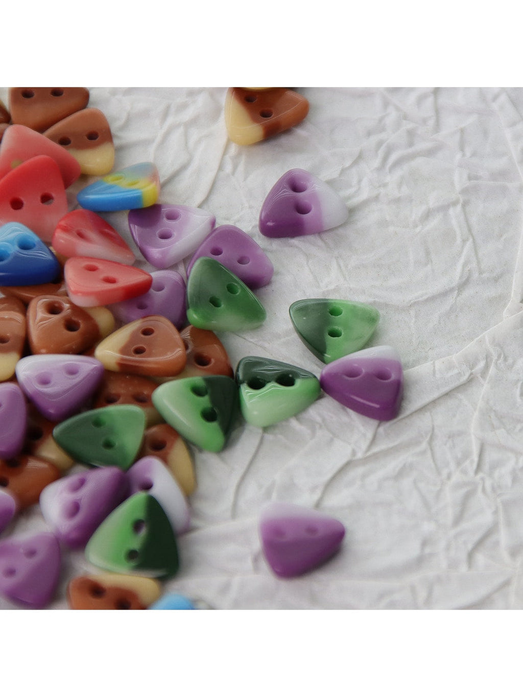 Bunli - 10 Pack Gradient Ceramic Two Hole Sewing Button Oria & Co