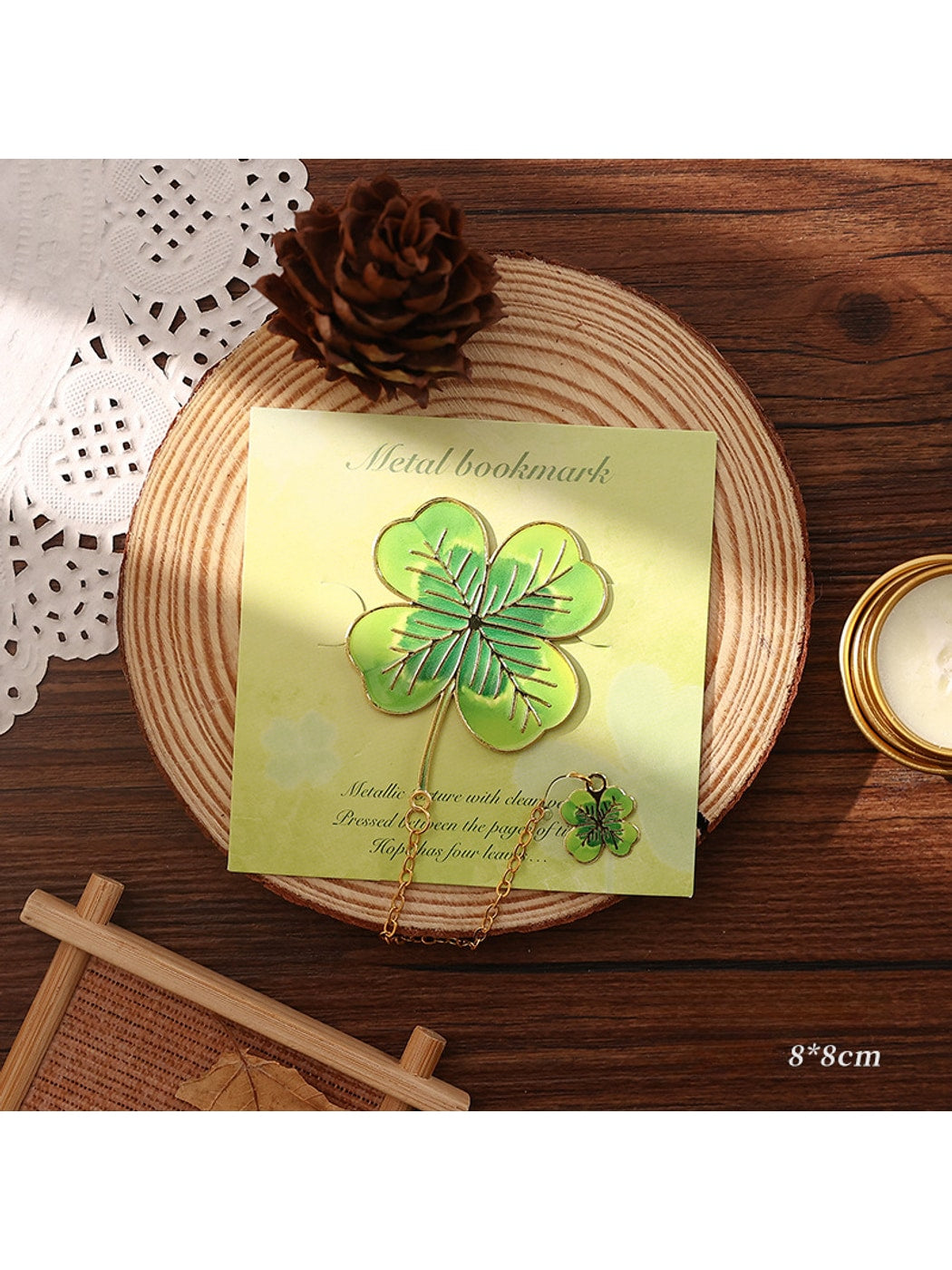 Novellea - Vintage Alloy Botanical Page Marker Bookmark Oria & Co