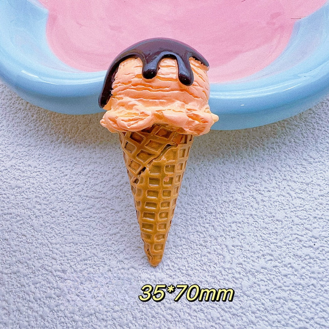 Chivy - DIY Cartoon Ice Cream Cone Plastic Accessory