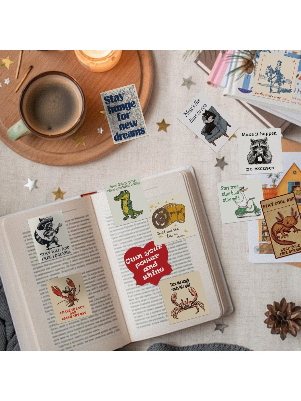 Lunira - Vintage Inspirational Sticker Pack Oria & Co