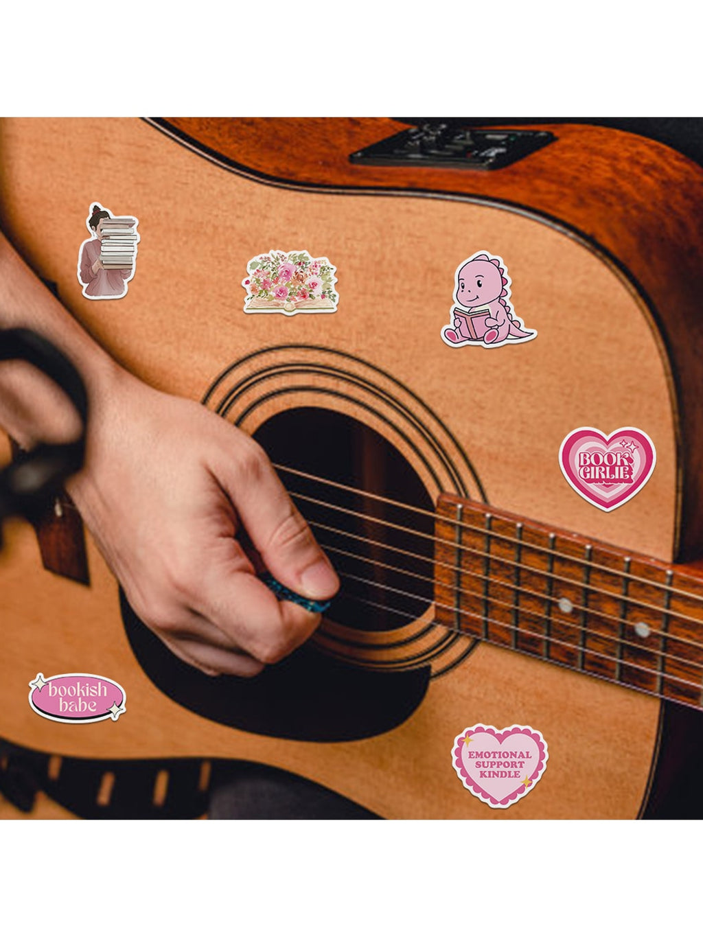 Lunira - Bookish Adhesive Printed Decorative Stickers pack Oria & Co