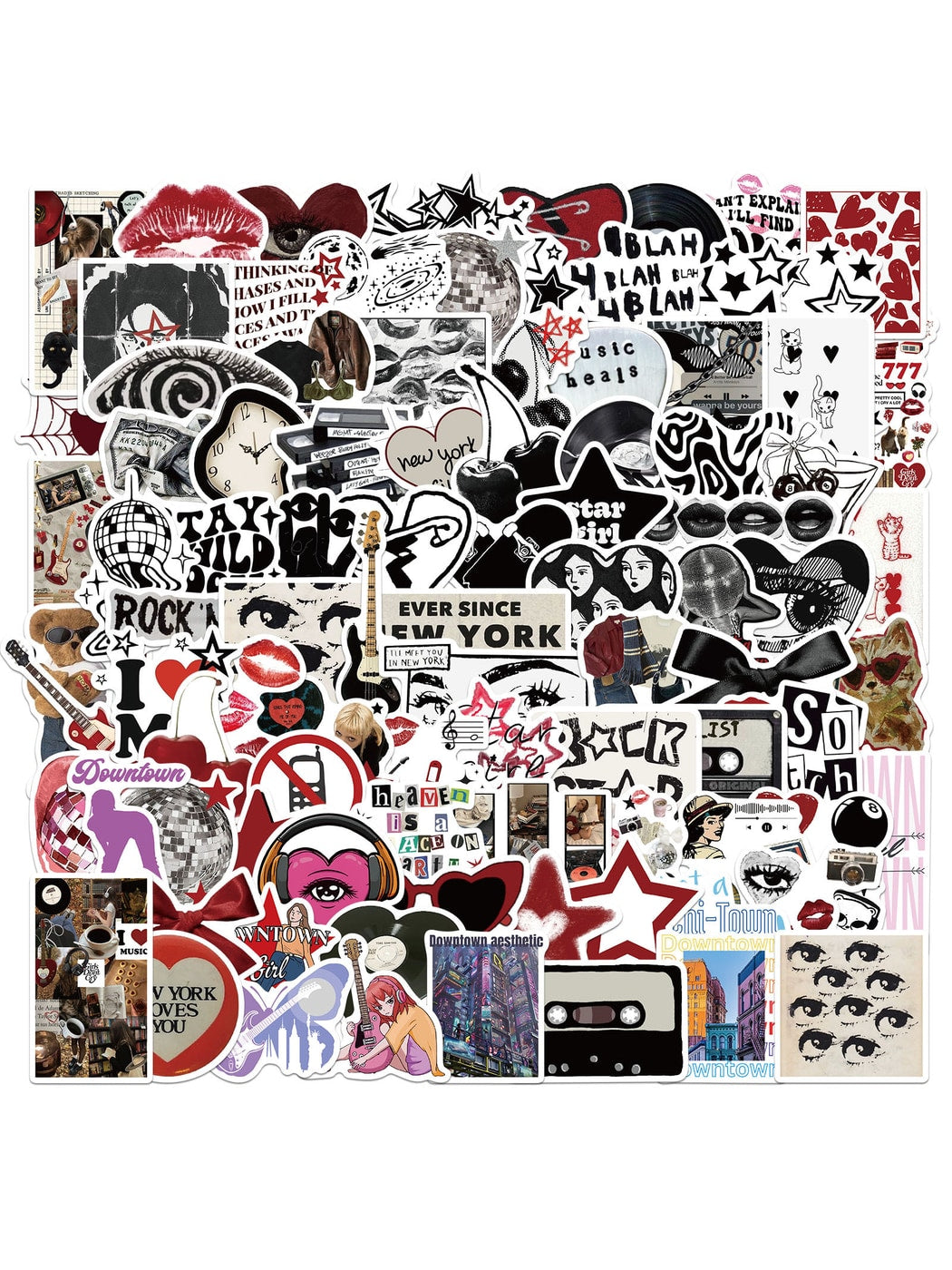Lunira - Retro Y2K Girls Graffiti Decorative Stickers pack Oria & Co