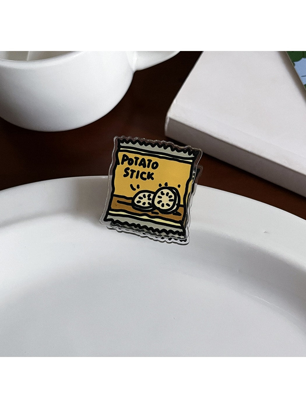 Clemi - Cartoon Food Acrylic Memo Stationery Planner Clip Oria & Co