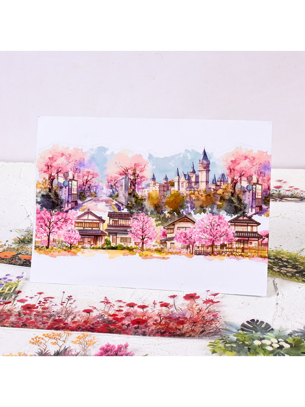Lunira - Watercolor Floral Jungle PET Journal Stickers Pack Oria & Co