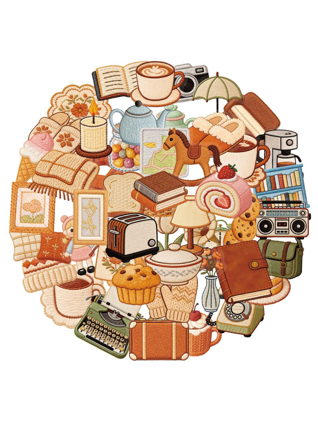 Lunira - Cozy Warm Tone Sticker Pack Oria & Co