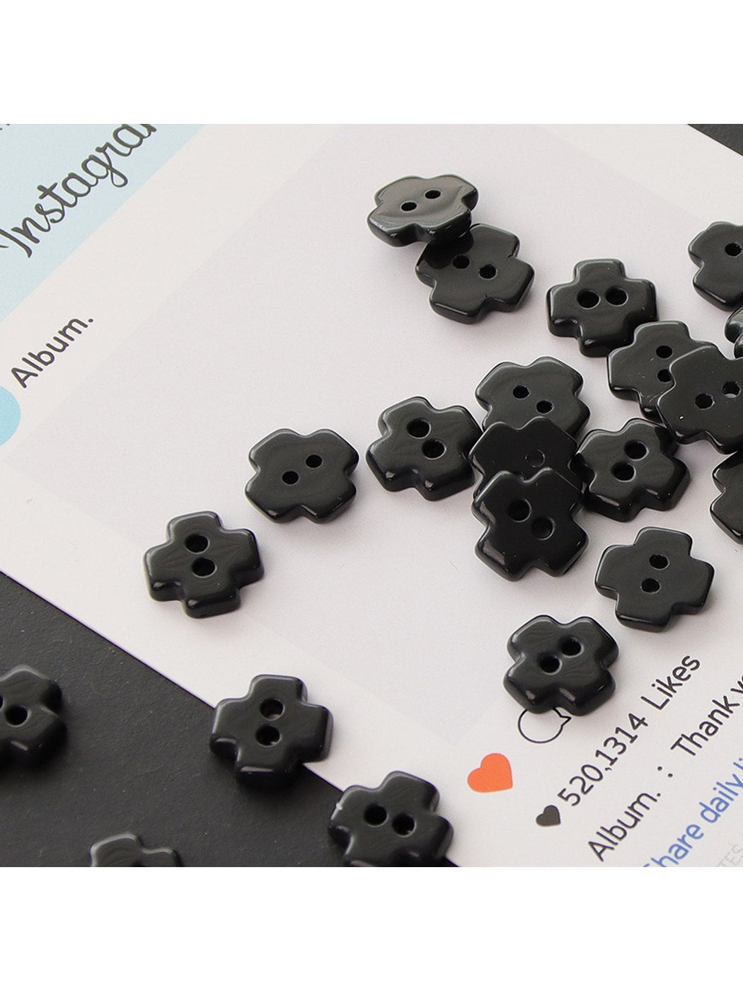 Bunli - Cute 10-Pack Two-Hole Ceramic Buttons Oria & Co