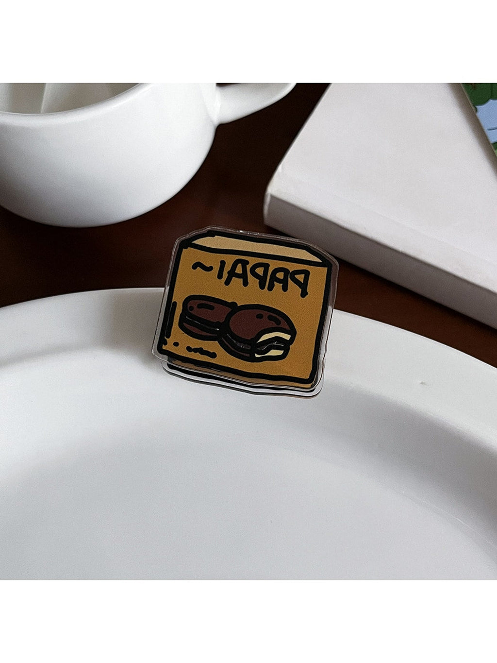 Clemi - Cartoon Food Acrylic Memo Stationery Planner Clip Oria & Co