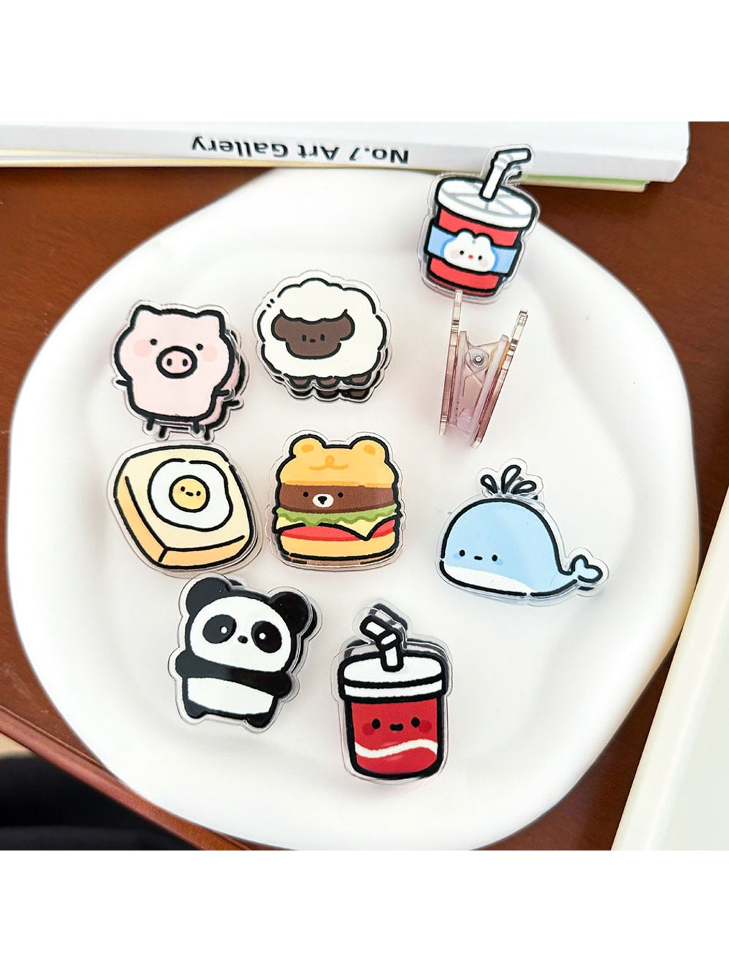 Clemi - Cartoon Acrylic Memo and Bookmark Planner Clip Oria & Co