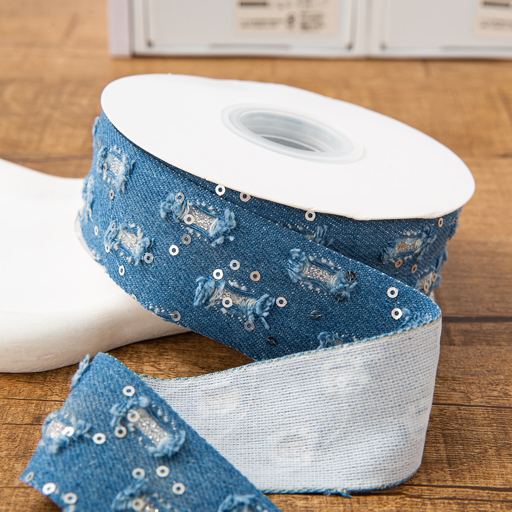 Rivora - DIY Decorative Denim Style Ribbon Trim