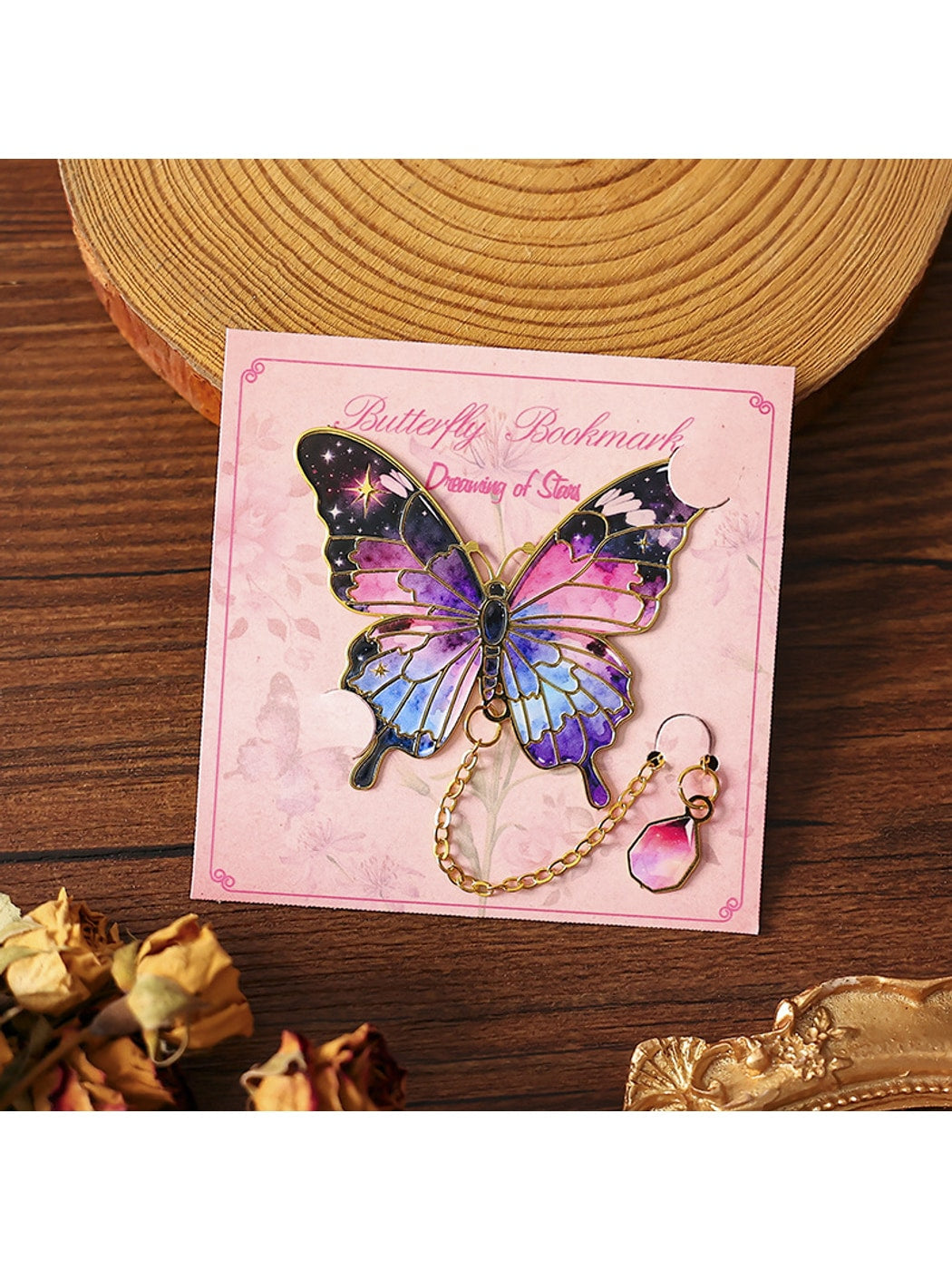 Novellea - Alloy Butterfly Decorative Chain Bookmark Oria & Co