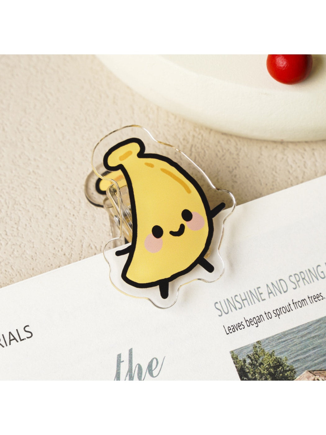 Clemi - Cute Fruit Shape Acrylic Memo Planner Clip Oria & Co