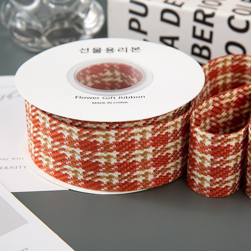 Rivora - DIY Vintage Houndstooth Pattern Ribbon