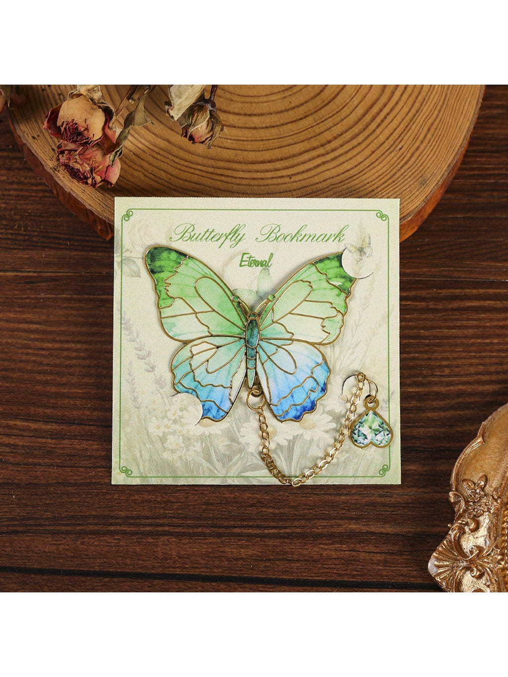 Novellea - Alloy Butterfly Decorative Chain Bookmark Oria & Co