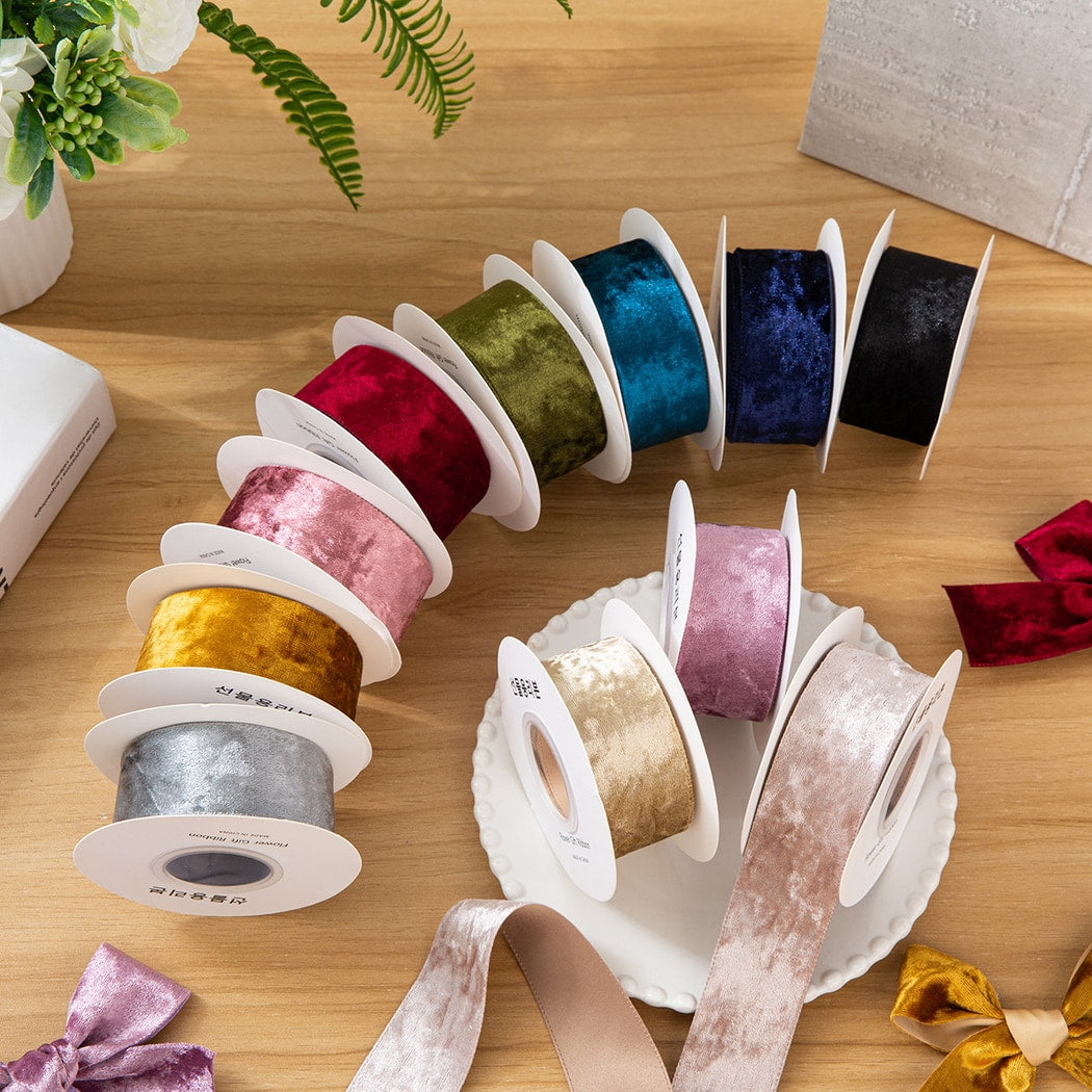 Rivora - DIY Classic Polyester Velvet Ribbon