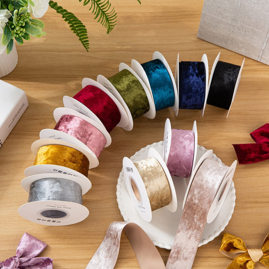 Rivora - DIY Classic Polyester Velvet Ribbon