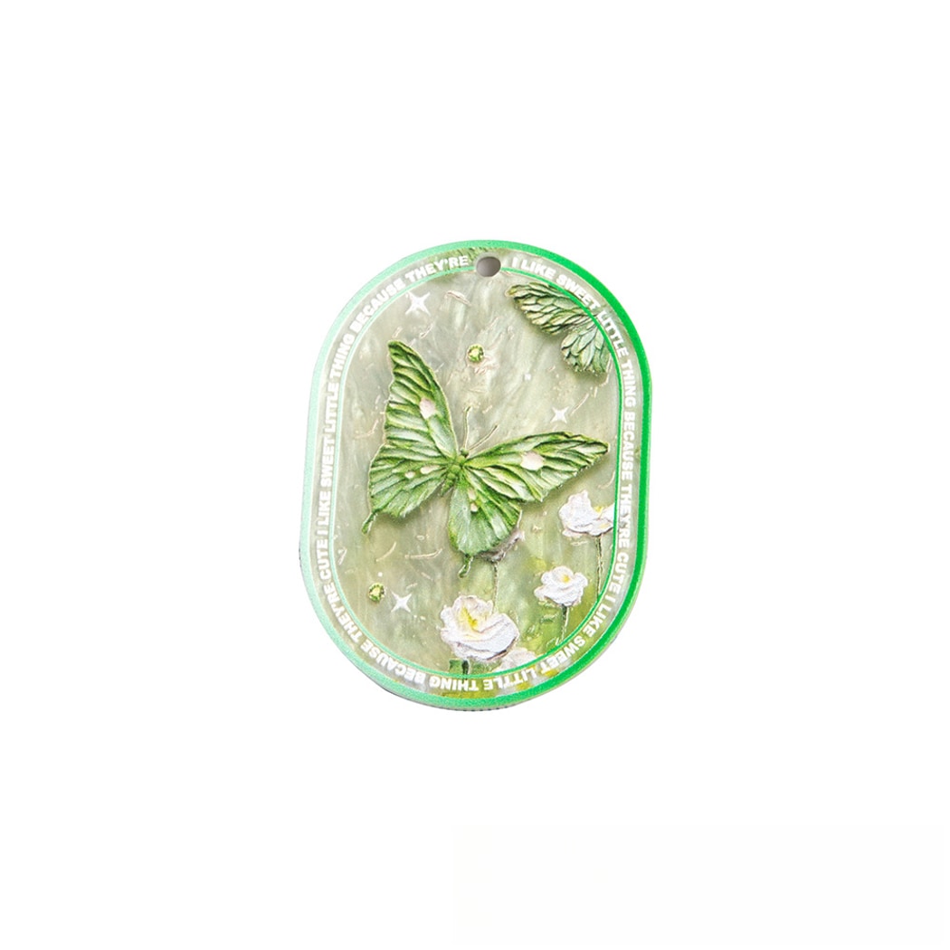 Chivy - Vibrant Butterfly Print Acrylic DIY Accessory