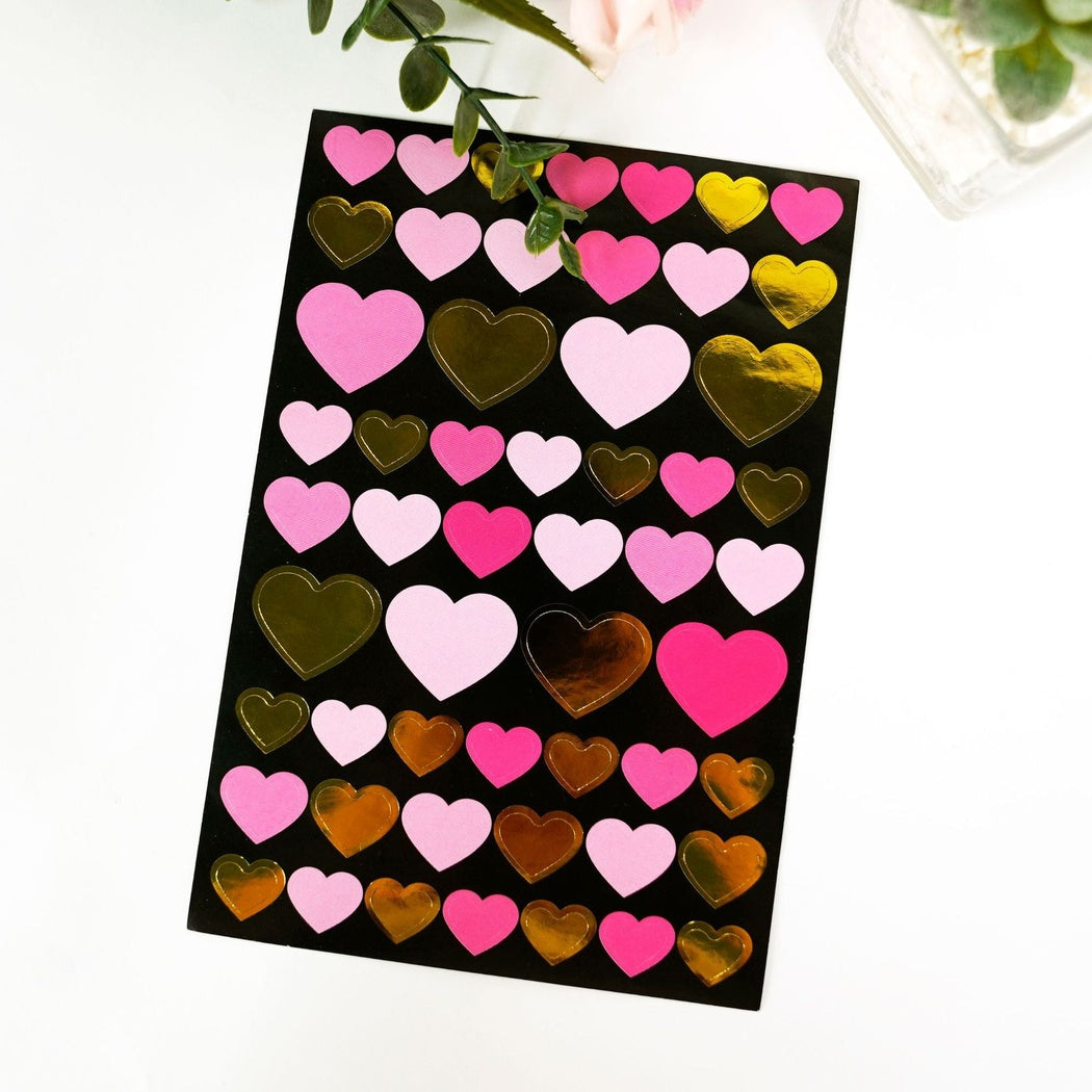 Lunira - Heart Colorful Decorative Sticker