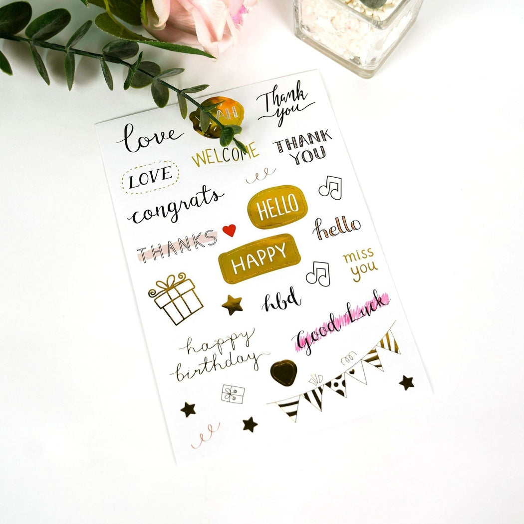 Lunira - Heart Colorful Decorative Sticker