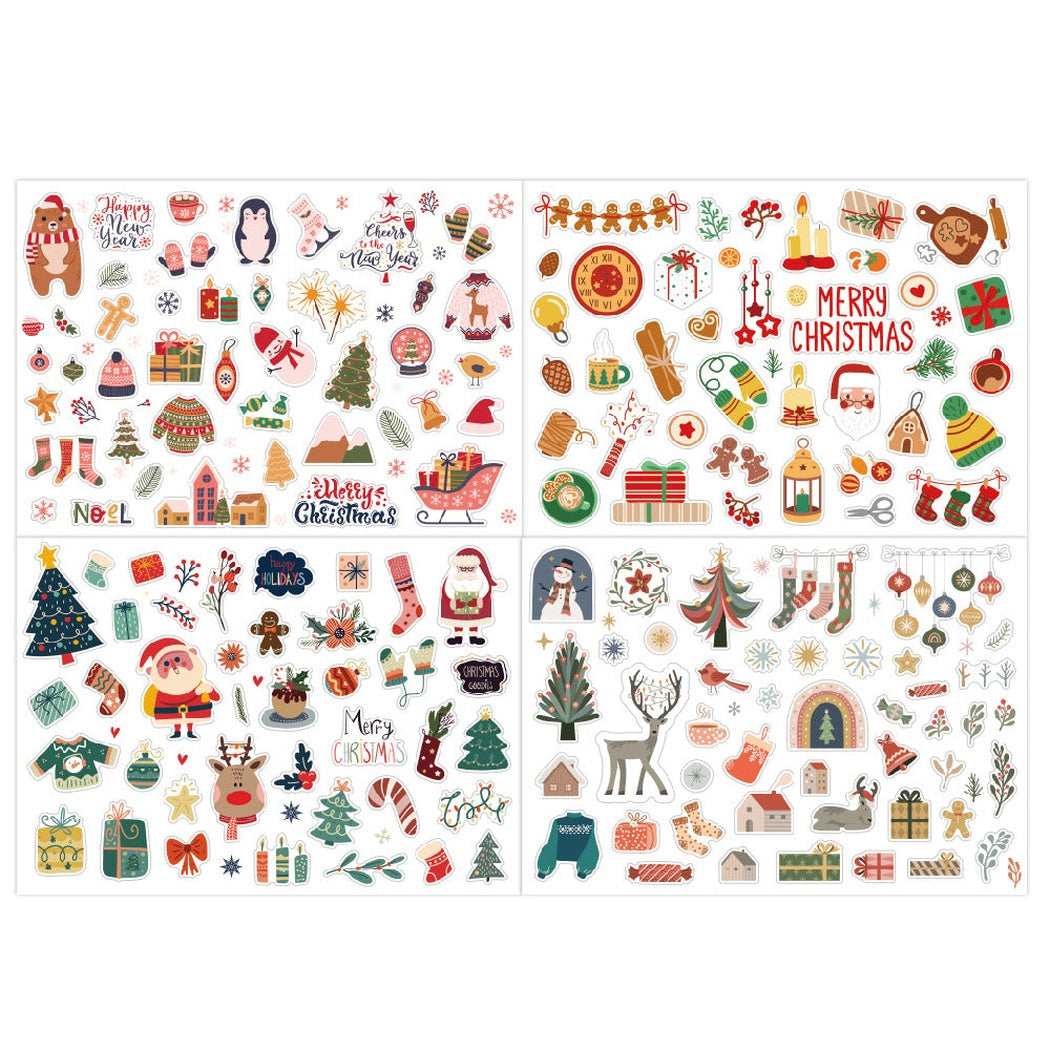 Lunira - Christmas Santa Gift 4-Piece Sticker Pack