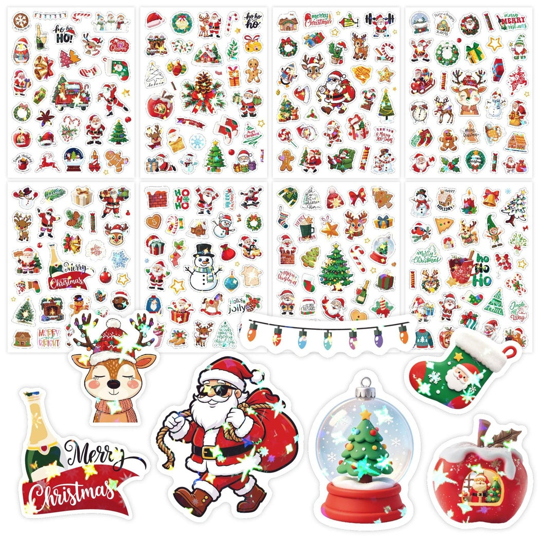 Lunira - Christmas Holographic 231-Piece Sticker Pack