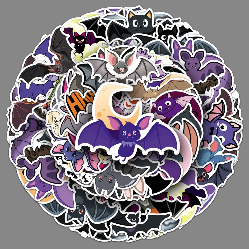 Lunira - Halloween Bat 50-Piece Sticker Pack