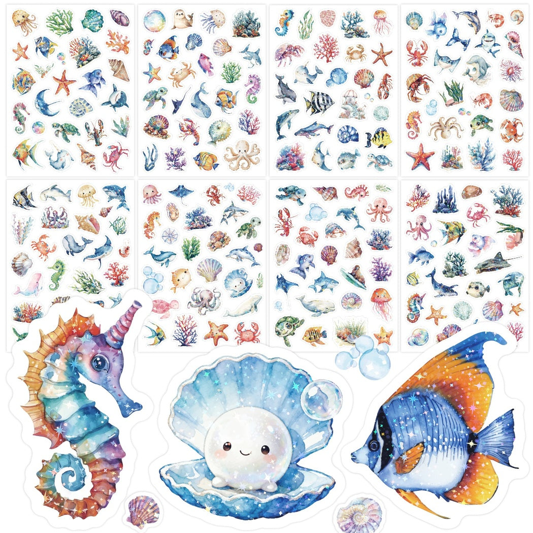 Lunira - Undersea Animal 198-Piece Sticker Pack