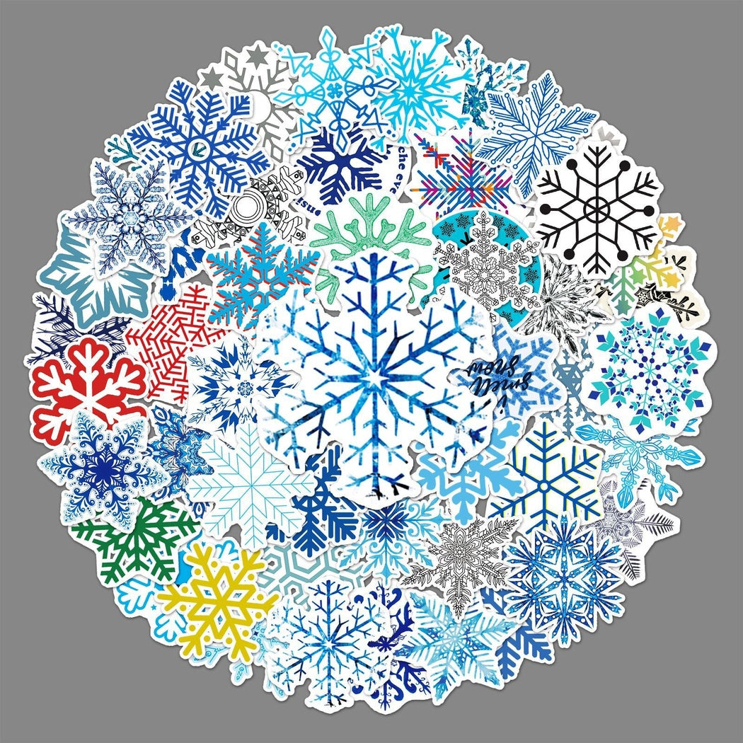Lunira - Snowflake Colorful 50-Piece Sticker Pack